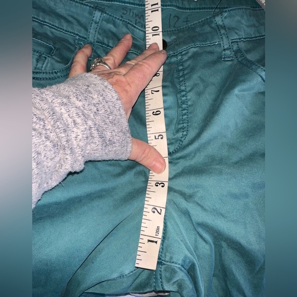 Pilcro / Anthropologie green size 32 denim style slim ankle 5 pocket pant - Picture 9 of 14